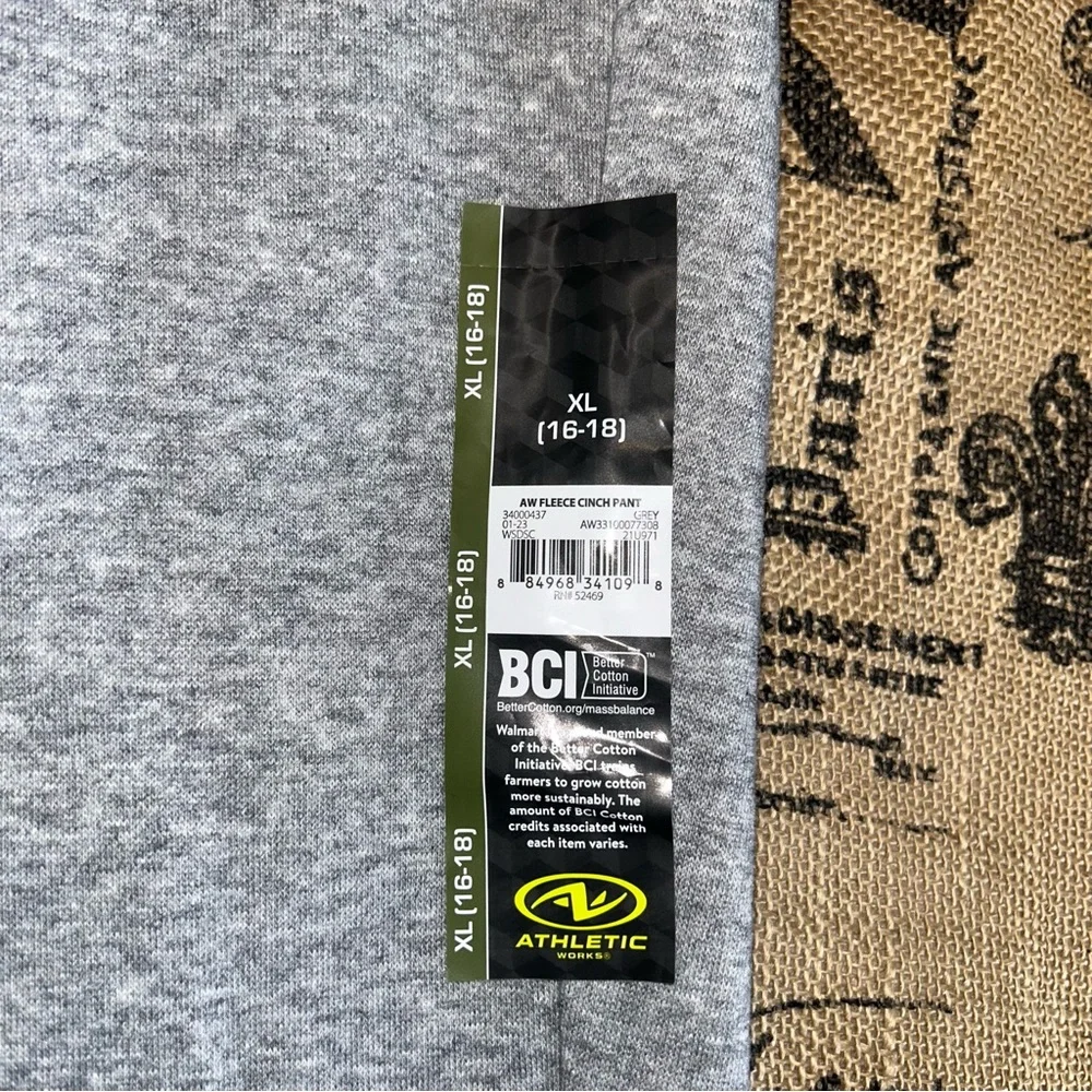 Athletic Works Women'S Grey Fleece Sweatpants Size Xl (16-18) - Picture 10 of 17